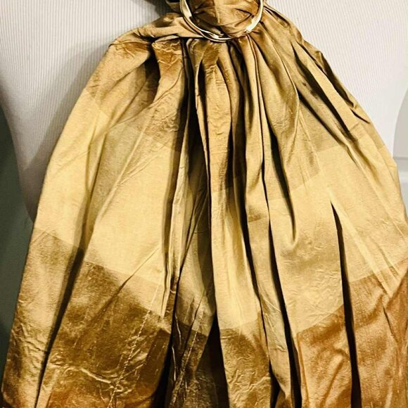 NWT Handmade Crinkled Silk-Blend Scarf by Sana - Picture 2 of 5